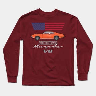 orange american muscle Long Sleeve T-Shirt